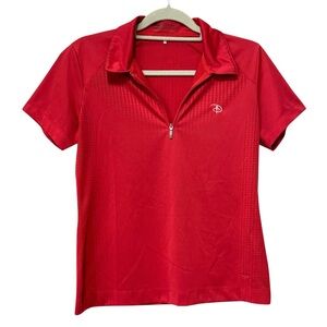 Nike Golf Disney quarter zip polo embroidered logos EUC